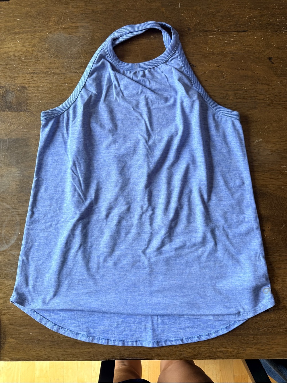 Light Blue Women's Cross Back Tank Top